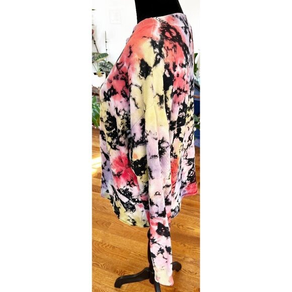 Anthropologie Letluv Zoey Tie-dye Cropped Sweatshirt sz(s) - Picture 5 of 11